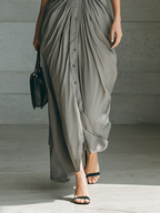 Zahara | Long Pleated Dress