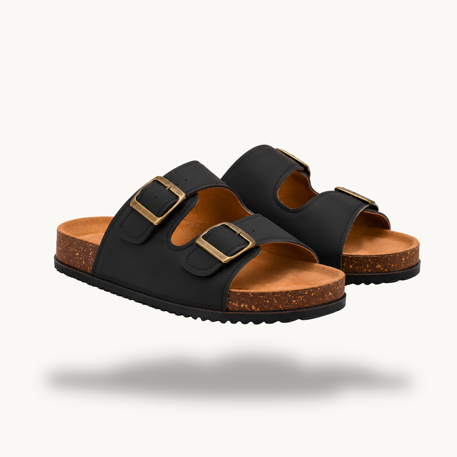 Mirello Brisa — Sandalias Clásicas de Doble Hebilla
