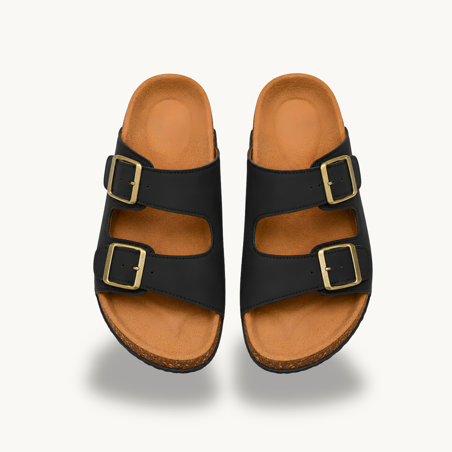 Mirello Brisa — Sandalias Clásicas de Doble Hebilla