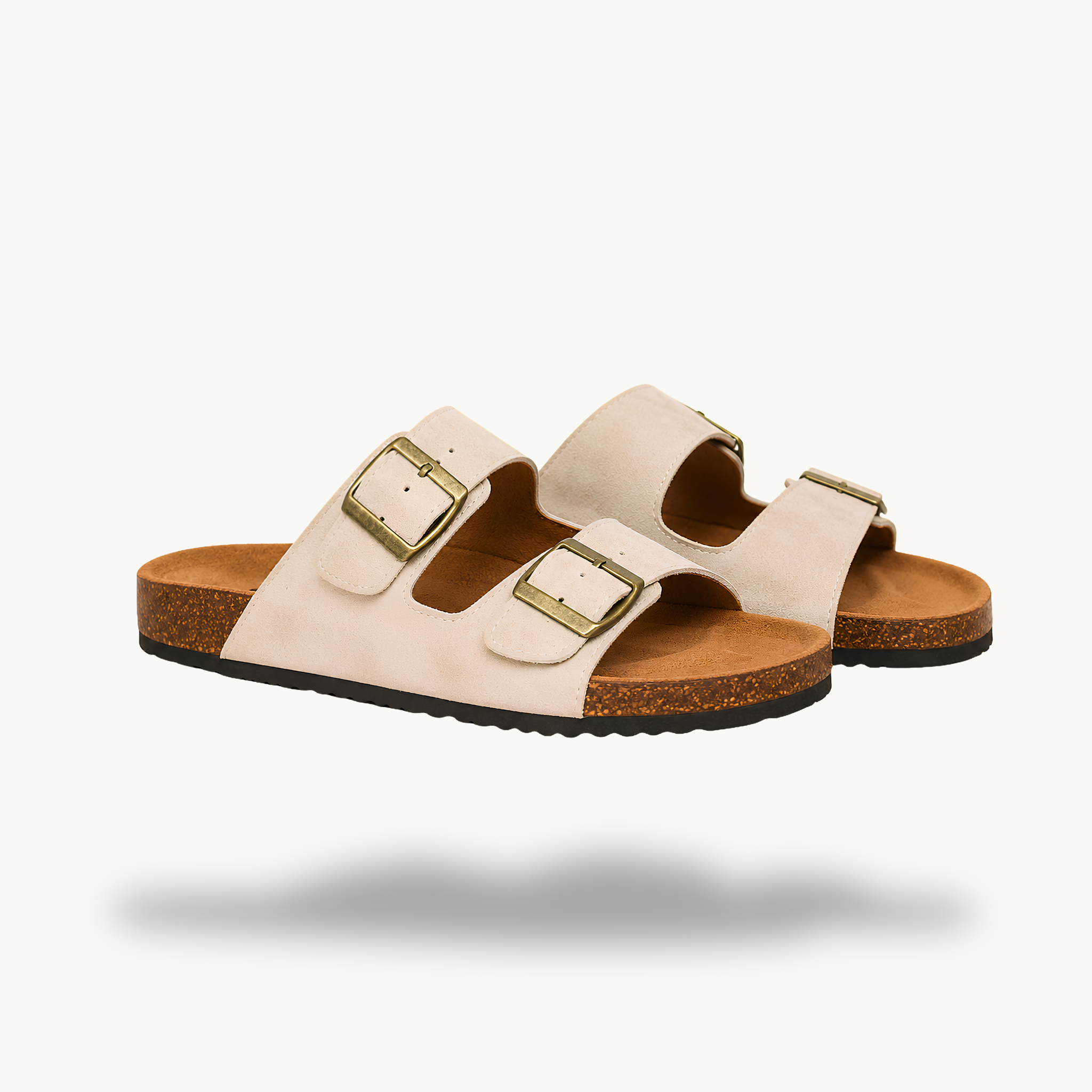 Mirello Brisa — Sandalias Clásicas de Doble Hebilla