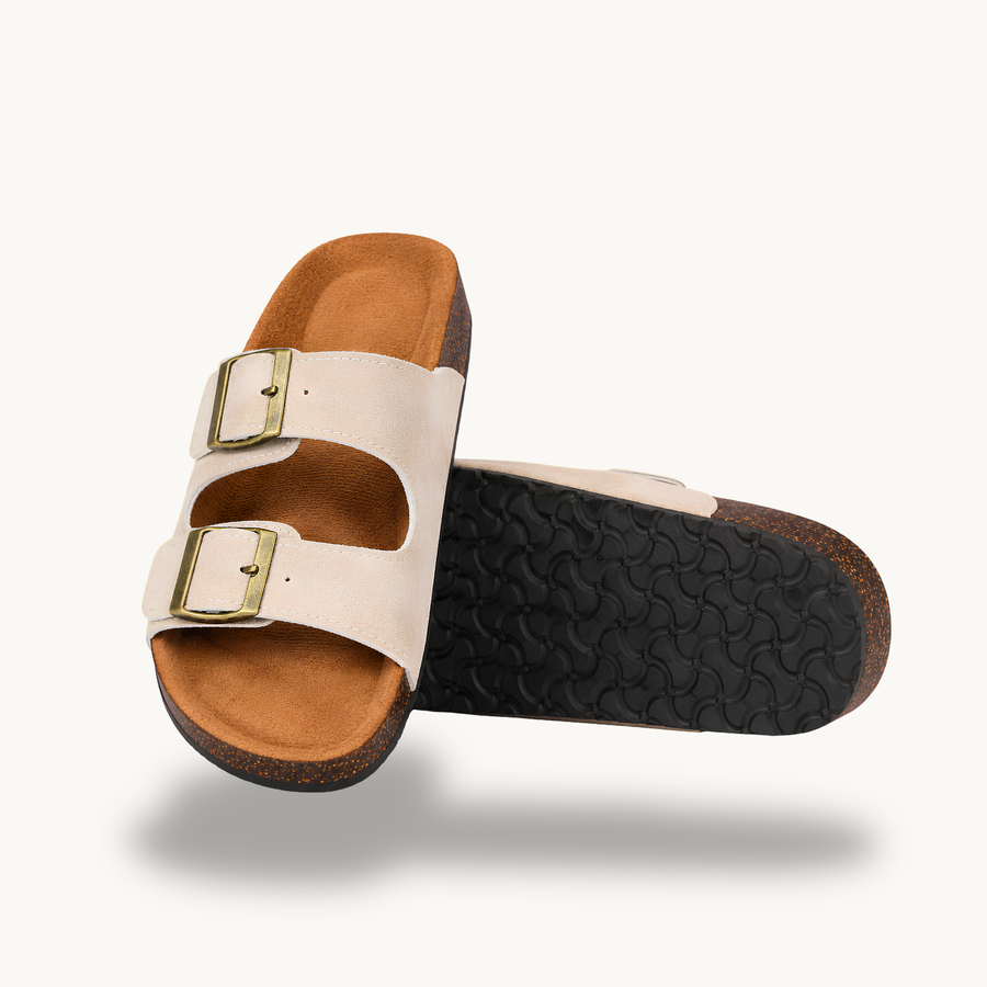 Mirello Brisa — Sandalias Clásicas de Doble Hebilla