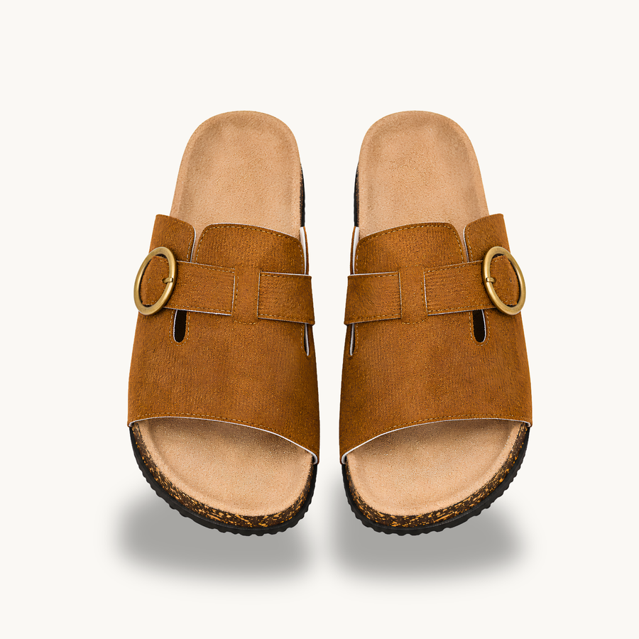 Mirello Aro — Sandalias Slide de Elegancia Relajada
