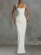 Leonor | Square Neck Maxi Dress