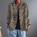 Maura | Striped Open-Front Blazer