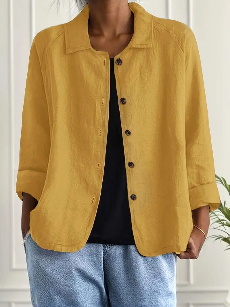 Cora | Relaxed Button-Front Overshirt